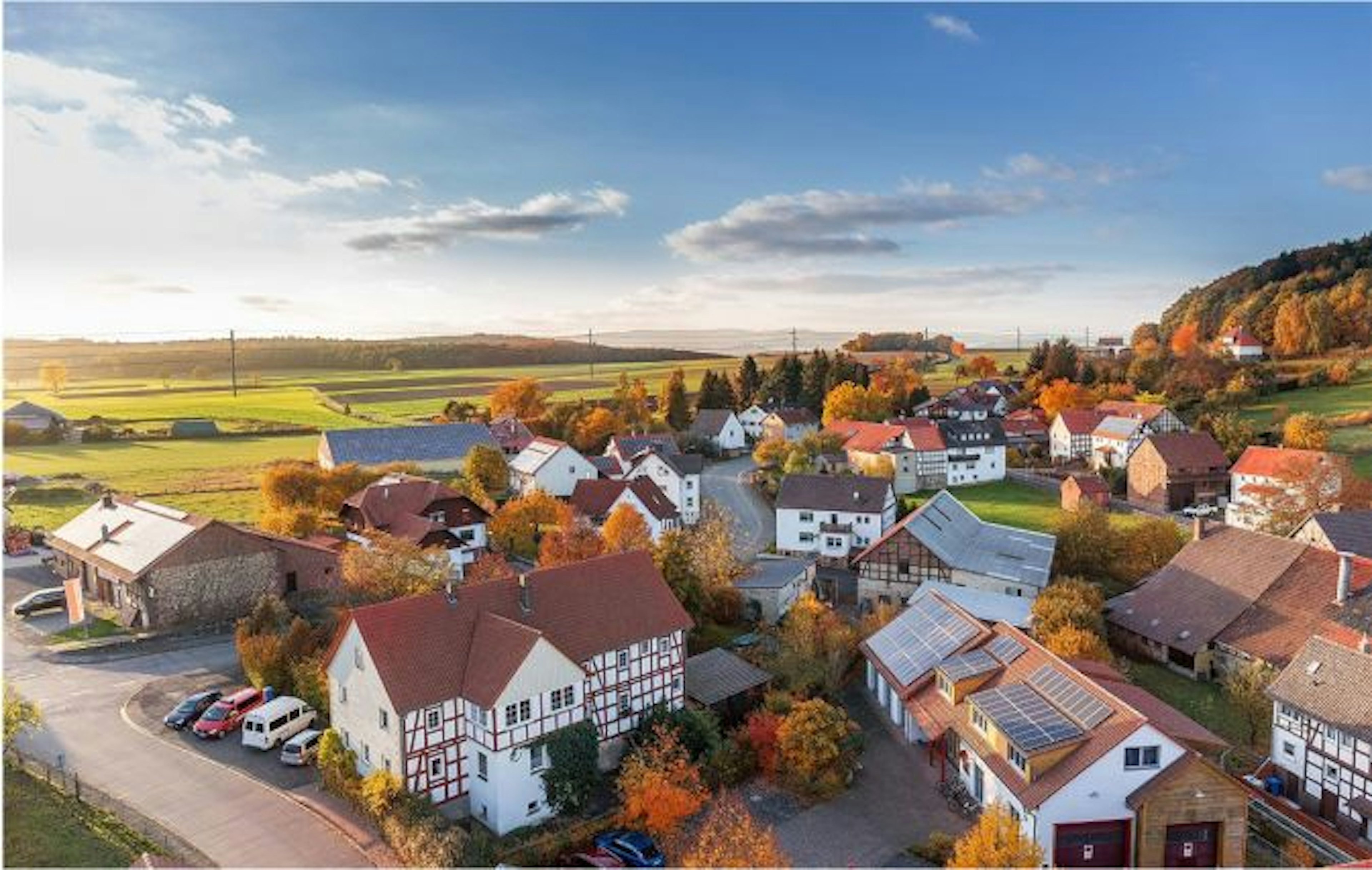 Photo of houses on a clear sky