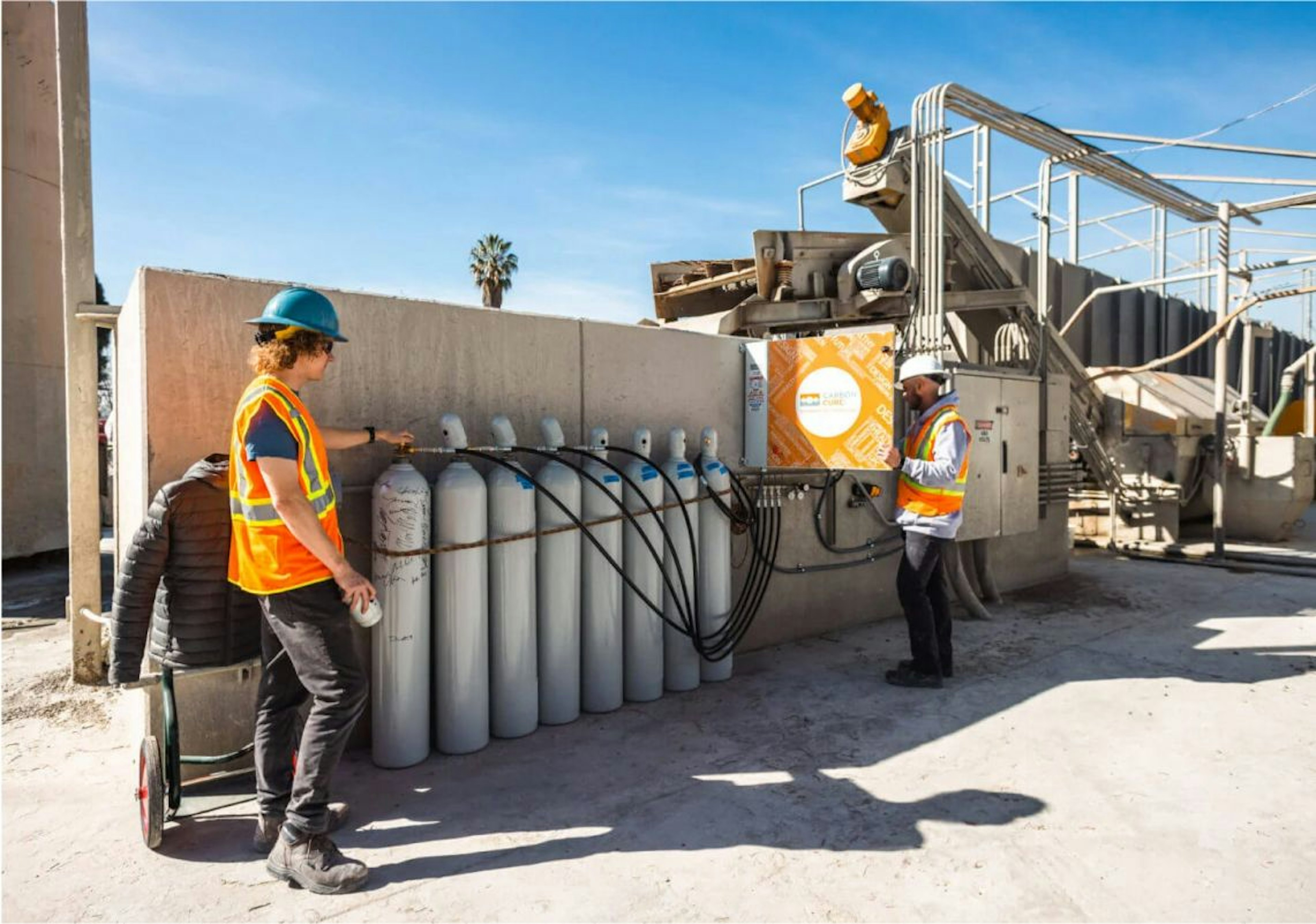 Photo of Carbon Cure workers on site